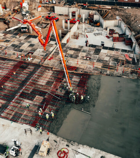 Concrete pour Logan, Utah.